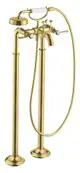 AXOR-HG-AXOR-Montreux-2-Griff-Wannenarmatur-bodenstehend-mit-Hebelgriffen-Brushed-Brass-16553950 gallery number 1